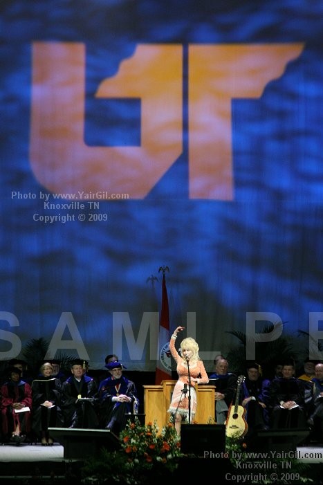 the College of Arts and Sciences commencement; University of Tennessee, Knoxville -  Dolly Parton Received Honorary Doctorate May 8th 2009 -  photo by Yair Gil