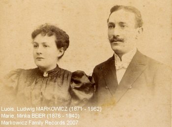 Minka BEIER-MARKOWICZ and Luois Ludwig MARKOWICZ