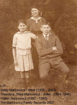 Siddy, Theodora, and walter Markowicz (c. 1915)